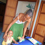  &ndash; unpacking supplies out of the suitcases…. © 2007 NHA Photos