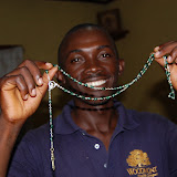  &ndash; James showing off new rosary rec'd as a gift…. © 2007 NHA Photos