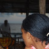  &ndash; Father Seraphim returning from beach. Kadijah looks on. …. © 2008 NHA Photos, James Mansaray: Photographer