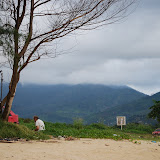  &ndash; © 2008 NHA Photos, James B. Mansaray, photographer. September 2008.... Fr. Seraphim observing time of prayer at beach