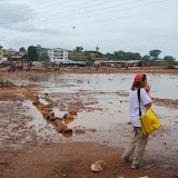  &ndash; Vicki tries to get off to herself to deal with the shortage.…. © 2008 September NHA Media Photos, Salu Bangura, photographer.