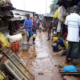  &ndash; Flood Damage: Kroo Bay cleans up after flood. …. © 2008 September NHA Media Photos, Salu Bangura, photographer.