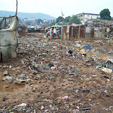  &ndash; Flood Damage: Kroo Bay cleans up after flood. …. © 2008 September NHA Media Photos, Salu Bangura, photographer.