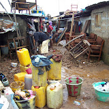  &ndash; Flood Damage: Kroo Bay cleans up after flood. …. © 2008 September NHA Media Photos, Salu Bangura, photographer.
