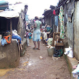  &ndash; Flood Damage: Kroo Bay cleans up after flood. …. © 2008 September NHA Media Photos, Salu Bangura, photographer.