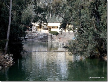 Yardenit baptismal area on Jordan River, tb040300