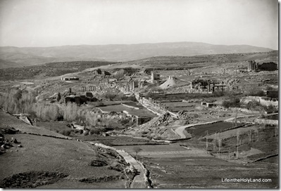Gerasa, general view of ruins from north, mat02743