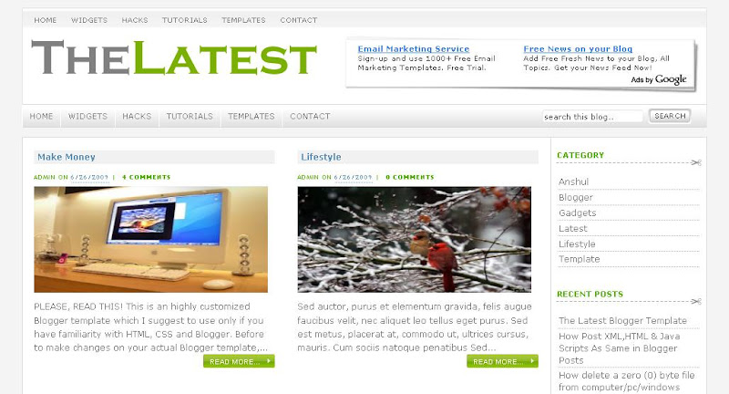 Blogger Template | The Latest Blogger Template