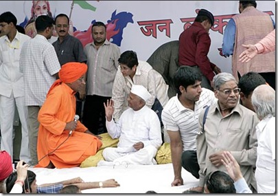 Hazare made the idea of his protest public on Monday,