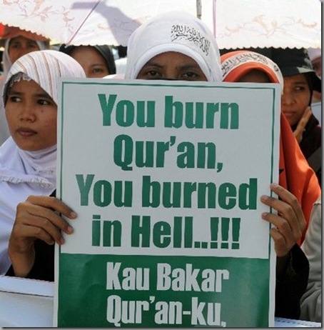 burning quran