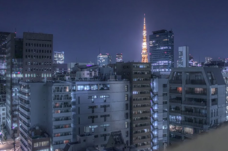 Tokyo Токио HDR High Dynamic Range Телебашня Tower Эйфелева башня Динамический диапазон