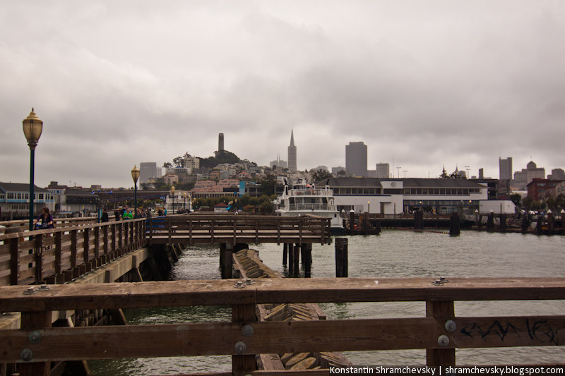 USA California San Francisco Downtown Telegraph Hill США Калифорния Сан Франциско Центр Даунтаун Телеграф Хилл Холм