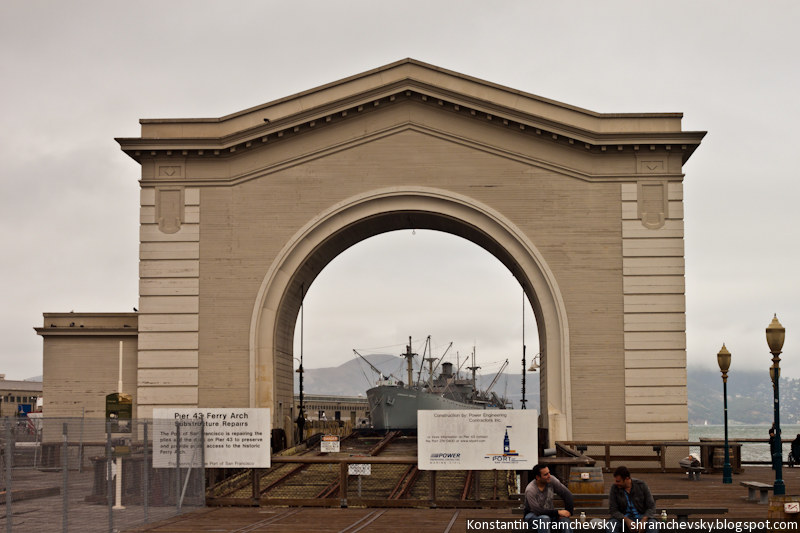 USA California San Francisco Pier 43 Ferry Arch США Калифорния Сан Франциско Пирс 43 Арка