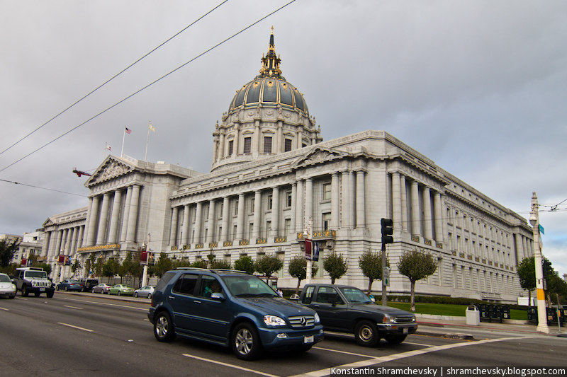 USA California San Francisco City Hall США Калифорния Сан Франциско Ратуша Городской Сити Холл