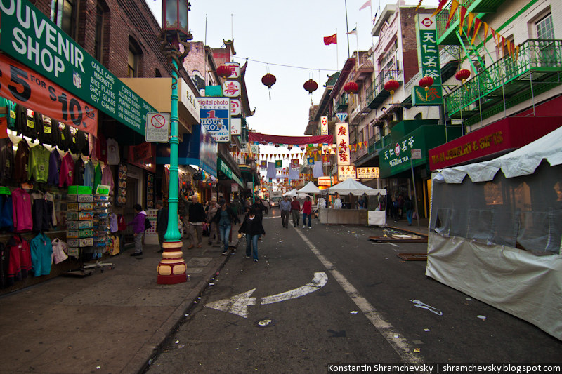 USA California San Francisco Chinatown США Калифорния Сан Франциско Чайнатаун Китайский Квартал