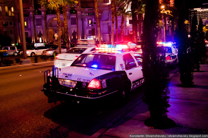 USA Nevada Las Vegas Casino Police Cars США Невада Полицейские Машины