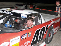 #40P Charlie Gallant with OSCAAR best 2nd place at Flamboro Speedway, October 17, 2009