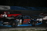 #27 Roy Passer racing with John Owen at Peterborough Speedway, September 5, 2009