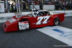 #77 George Wilson with heat race win at Mosport Speedway, July 10, 2010