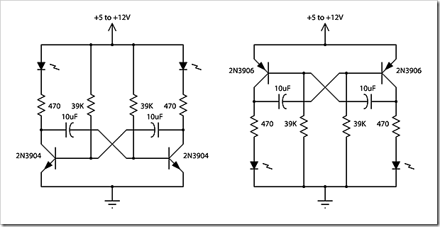 2 Transistor LED Flasher