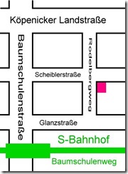 Karte Baumschulenweg (c) Club im Kietz e.V. Karte Baumschulenweg (c) Club im Kietz e.V.