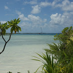 die Sunrise ankert vor dem Riff