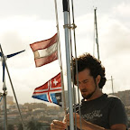 Clubstander wird gehisst