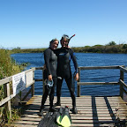nach dem Schnorcheln in den Süsswasser-Teichen