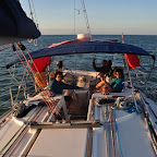 Rauschefahrt vom Arlington Reef zurück nach Cairns bei Sonnenuntergang