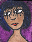 Just a Girl<br />
6"x9"<br />
Acrylic on Stucco Ground on Canvas<br />
Sold