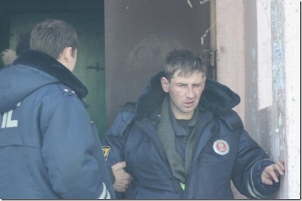 Policiais russos bebados