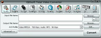 OJOsoft Total Video Converter 3GP, MP4, PSP, iPod, swf, flv, DVD, VCD Converter ojosoft total video converter OJOsoft Total Video Converter 3GP, MP4, PSP, iPod, swf, flv, DVD, VCD Converter