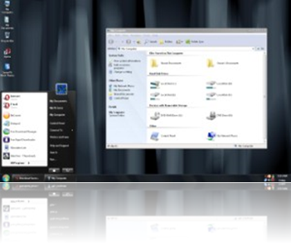 Download - Windows Seven Black Theme For XP