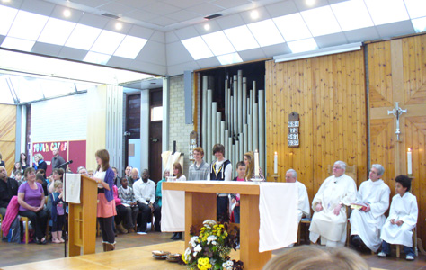 Messages of thanks from youths of the parish.