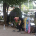 Another "artist" at Yoyogi park. Apparently this headbanging furby calls himself Maria.