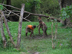 mud and playing kids