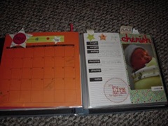 Calendar Baby Scrapbooks