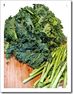 prepped kale