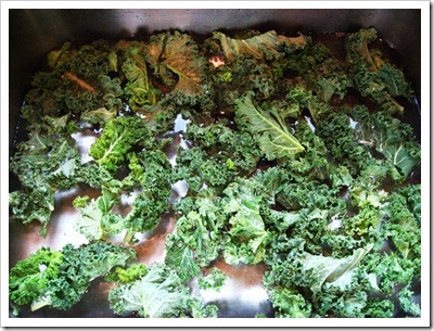 cleaning kale