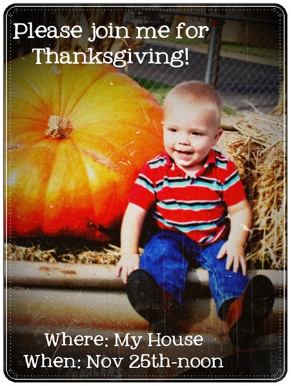 Thanksgiving Invitation Thanksgiving Invitation