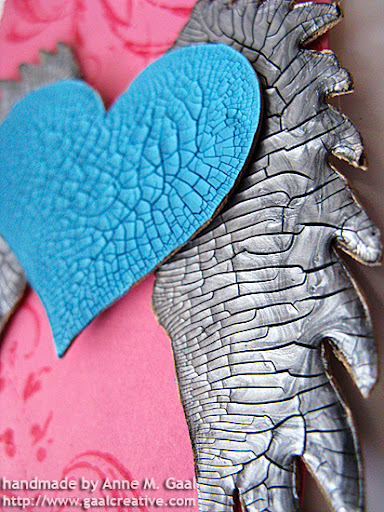 Close-up of Distress Crackle embellishments