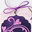 Hearts Flourish Sticky Back Canvas Tag Thumbnail