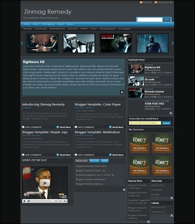 Zinmag Remedy template Zinmag Remedy template