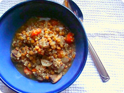 lentil quinoa soup