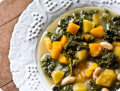 white bean and kale soup