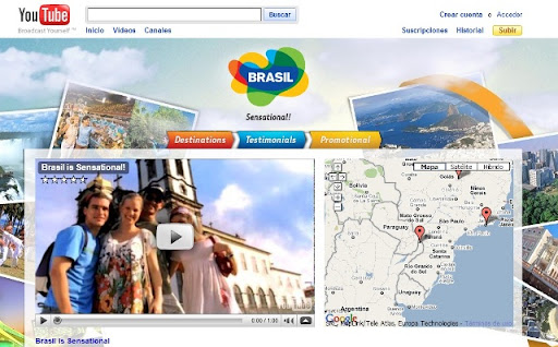 youtube brasil Brasil promocionará Turismo a través de YouTube