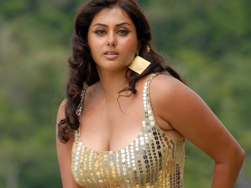 Namitha In Sexy Golden Dress