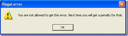 illegal error 2