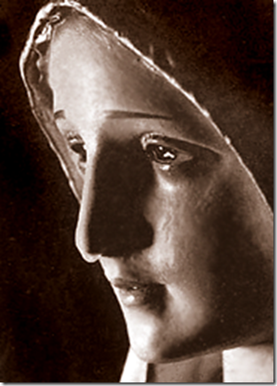 Weeping Fatima Statue
