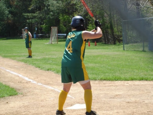 Mintel at the plate. wmsoftball